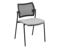 Silla de oficina Yota respaldo malla patas negras