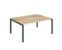 Mesa de reunión Arko roble 160 x 120 cm con top access