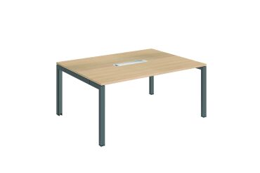 Table de réunion L 160 x P 120 cm piètement métal avec top access Arko