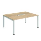 Vergadertafel B 160 x D 120 cm metalen onderstel met top access Arko