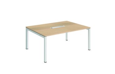 Mesa de reunión Arko roble 160 x 120 cm con top access