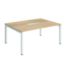 Vergadertafel B 160 x D 120 cm metalen onderstel met top access Arko