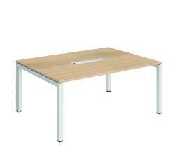 Mesa de reunión Arko roble 160 x 120 cm con top access