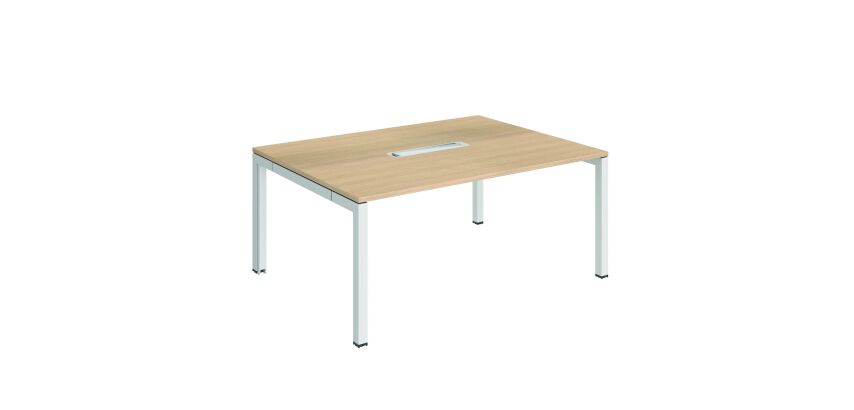 Table de réunion L 160 x P 120 cm piètement métal avec top access Arko