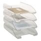 Crystal clear mail baskets Bruneau