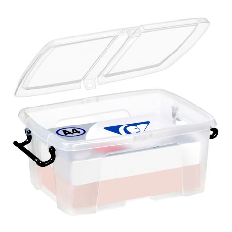 Opbergbox plastic 12 L Strata transparant