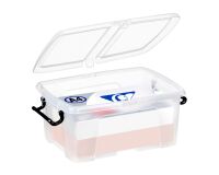 Boîte de rangement plastique 12 L Strata translucide