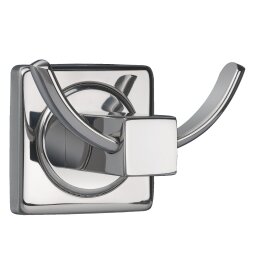 Coat rack 2 hooks glossy inox