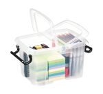 Boîte de rangement en plastique Strata - 6 litres - dim : H 22,4 x L 30,5 cm