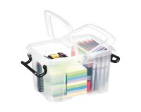 Caja de almacenamiento apilable de plástico CEP Strata - 6 L