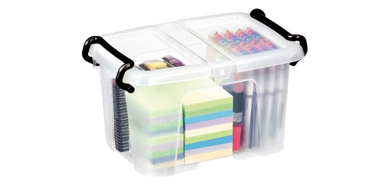 Aufbewahrungsbox Plastik 6 L Strata transparent