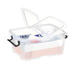 Boîte de rangement en plastique Strata - 12 litres - dim : H 29,5 x L 40,5 cm