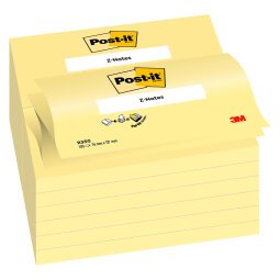 Z-Notes repositionnables jaunes Post-it - bloc de 100 feuilles