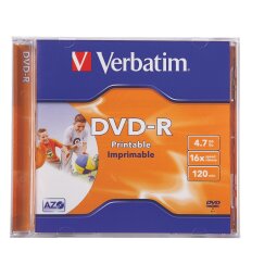 DVD-R Verbatim 4,7 Go boitier standard 16x