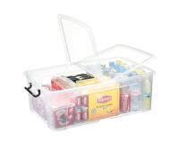 Caja de almacenamiento apilable de plástico CEP Strata - 50 L