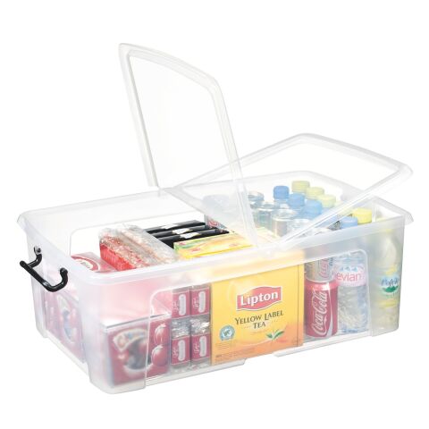 Caja de almacenamiento apilable de plástico CEP Strata - 50 L