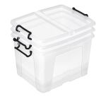 Boîte de rangement en plastique Strata - 40 litres - dim : H 39,7 x L 49,8 cm