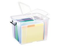 Caja de almacenamiento apilable de plástico CEP Strata - 40 L
