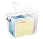 Boîte de rangement en plastique Strata - 40 litres - dim : H 39,7 x L 49,8 cm