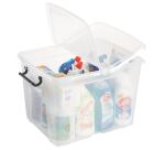 Boîte de rangement en plastique Strata - 40 litres - dim : H 39,7 x L 49,8 cm
