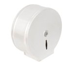 Distributeur papier toilette rouleau jumbo JVD métal blanc