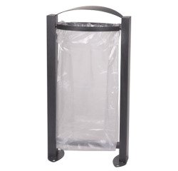 Support de sacs poubelles mobile 60 litres Arkea gris anthracite