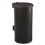 Corbeille 80 litres Tubo Rossignol ronde extérieur grise