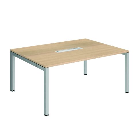 Mesa de reunión Arko roble 160 x 120 cm con top access