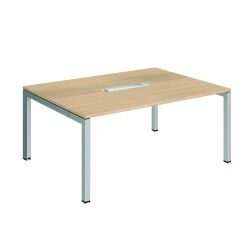 Mesa de reunión Arko roble 160 x 120 cm con top access