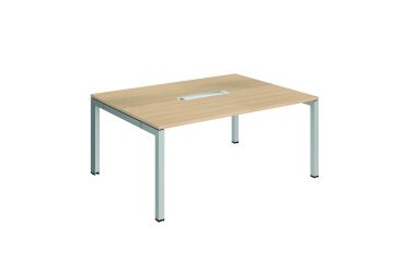 Mesa de reunión Arko roble 160 x 120 cm con top access