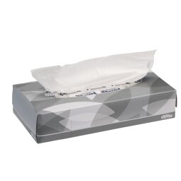 Box of 100 white handkerchiefs Kleenex