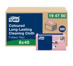 Chiffon de Nettoyage Tork Longue Durée W8, multi-usages, 40 chiffons