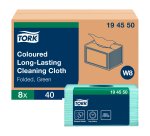 Lavette ajourées non tissées synthétiques Tork premium couleur - Paquet de 40