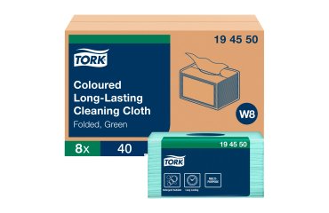 Lavette ajourées non tissées synthétiques Tork premium couleur - Paquet de 40