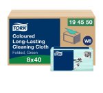 Chiffon de Nettoyage Tork Longue Durée W8, multi-usages, 40 chiffons