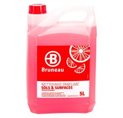 Pack 2 +1 reinigingsmiddel vloeren en oppervlakken Bruneau citrusvruchten - bus 5 liter