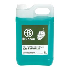 Pack 2 bidons de nettoyant sols et surfaces Bruneau pin 5 L + 1 offert