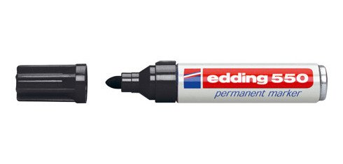 Rotulador permanente edding 550 punta cónica