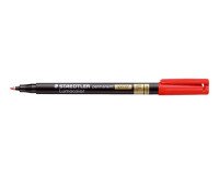 Rotulador Lumucolor Permanente Special Staedtler Rojo