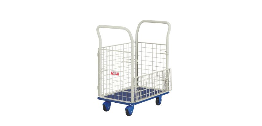Roll container with silent wheels, big content