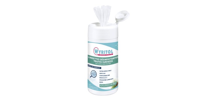 Lingettes désinfectantes Wyritol - Boîte de 120