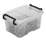 Boîte de rangement en plastique Strata - 0,4 litre - dim : H 6,7 x L 12,5 cm