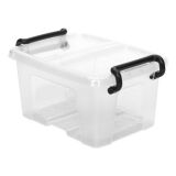 Storage box 1,7 L Strata transparent plastic