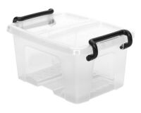 Caja de almacenamiento apilable de plástico CEP Strata - 1,7 L