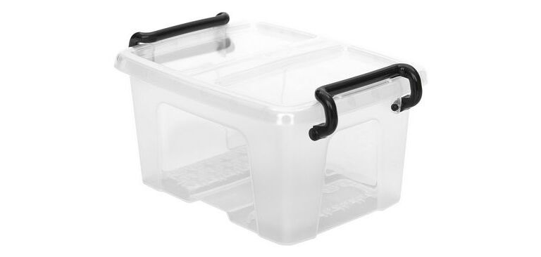 Boîte de rangement en plastique Strata - 1,7 litre - dim : H 11,6 x L 20,5 cm