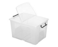 Caja de almacenamiento apilable de plástico CEP Strata - 65 L