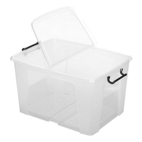 Caja de almacenamiento apilable de plástico CEP Strata - 65 L