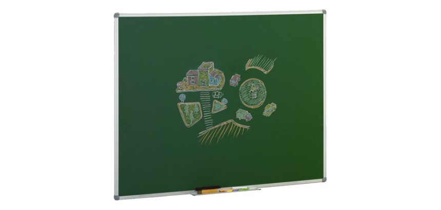 Pizarra verde Faibo marco aluminio