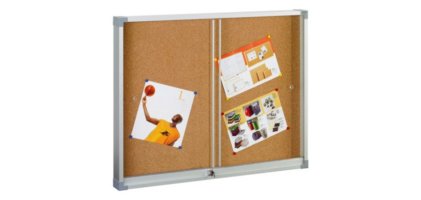 Vitrina de interior puerta corredera 60x90 cm metacrilato 8 hojas