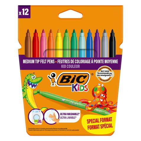 Rotuladores de colores Bic Kids Estuche de 12